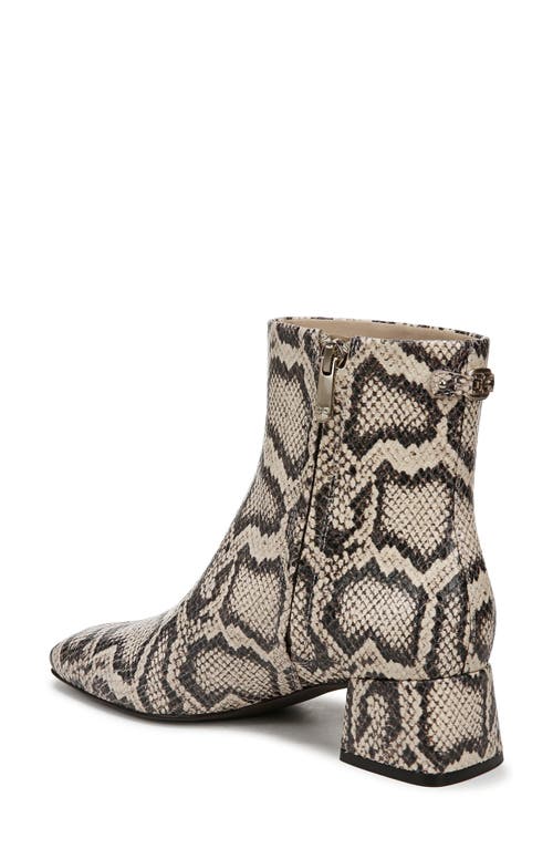 Sam Edelman Paige Ankle Bootie Roccia Grey Snake Print In Roccia
