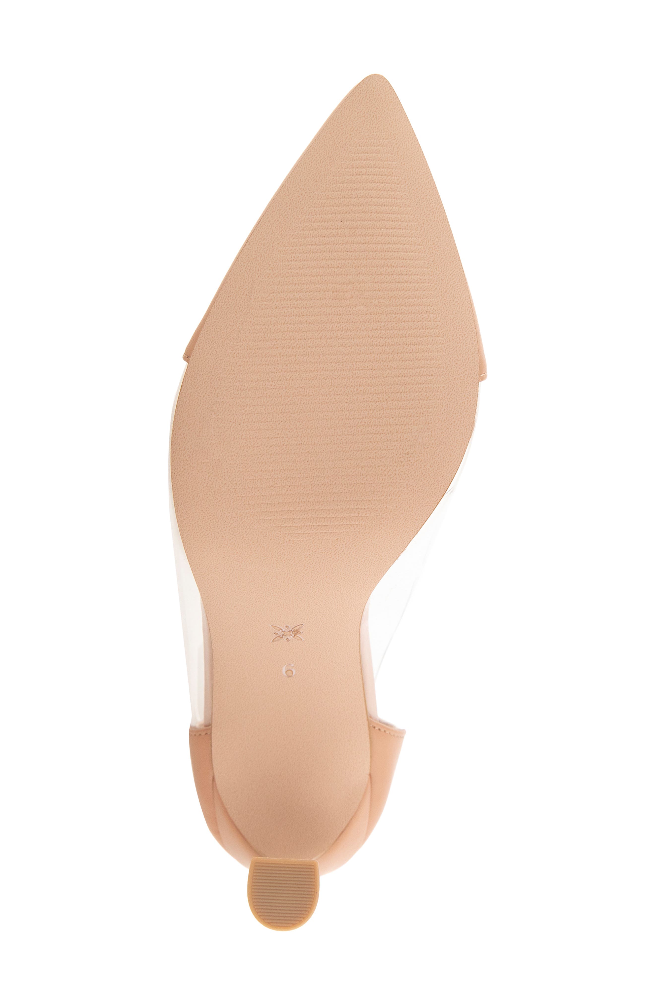Byra Pointed Toe Pump, Alternate, color, TAN/ CLEAR