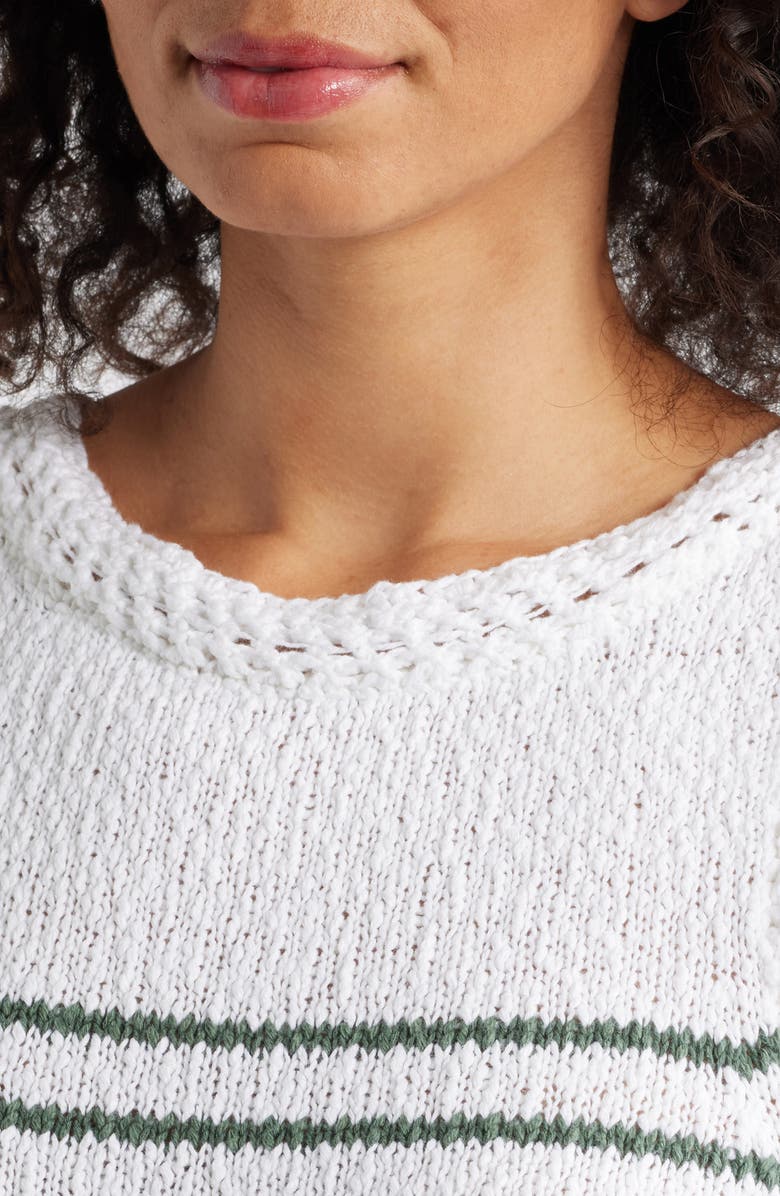 Tommy Bahama Stripe Crochet Tank, Alternate, color, Dark Jade