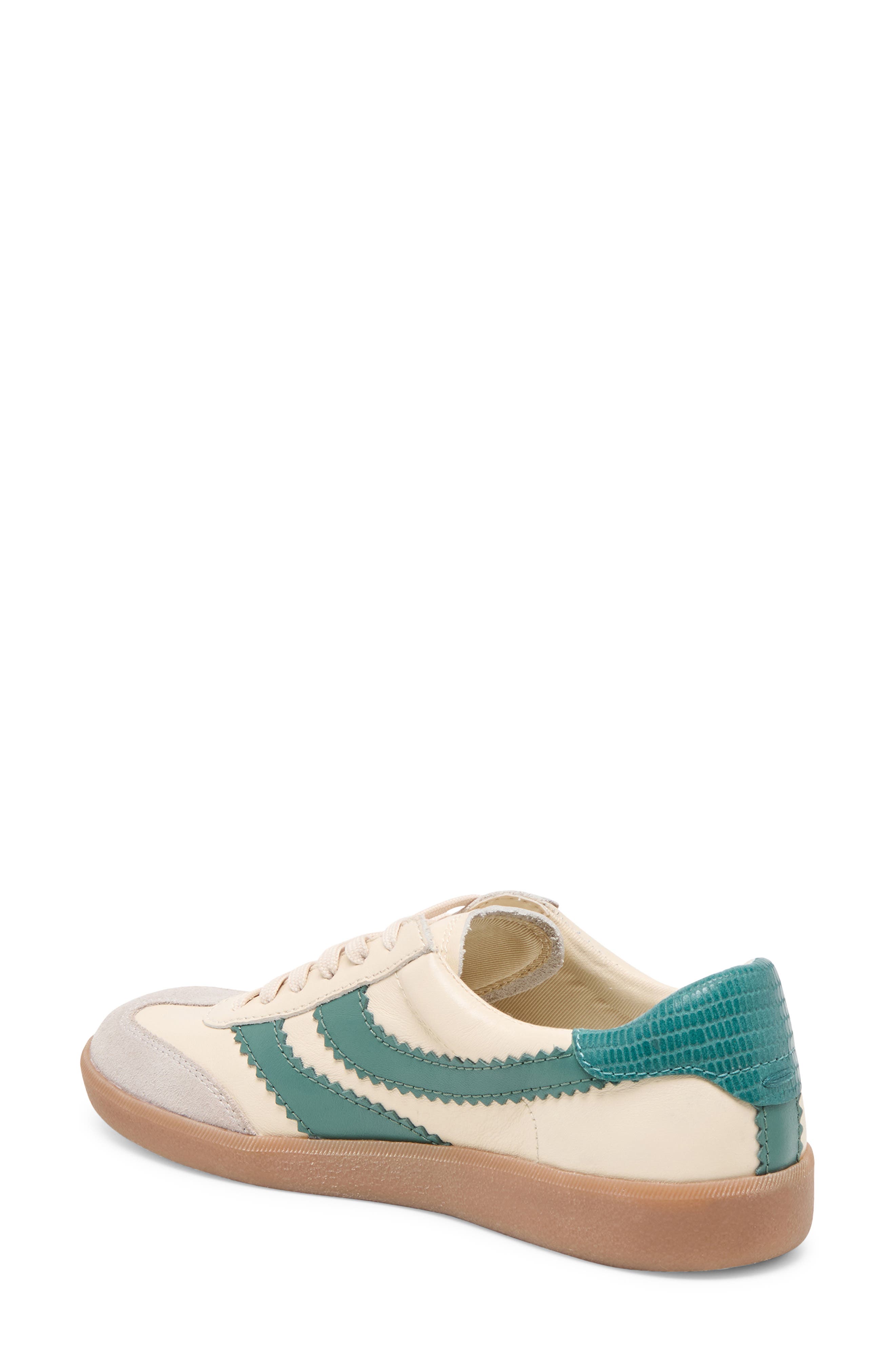 Merit Sneaker, Alternate, color, WHITE/GREEN LEATHER