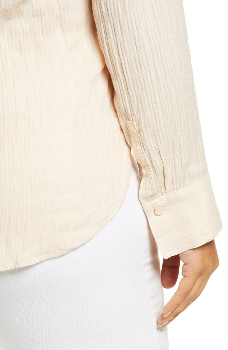 Treasure & Bond Breezy Boyfriend High-Low Button-Down Shirt, Alternate, color, 