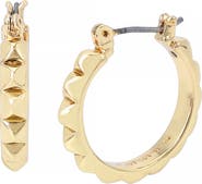AllSaints Small Studded Hoop Earrings