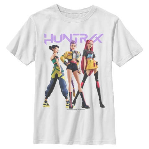 Boy's Kpop Demon Hunters Huntrix Classic Poses  Graphic T-Shirt