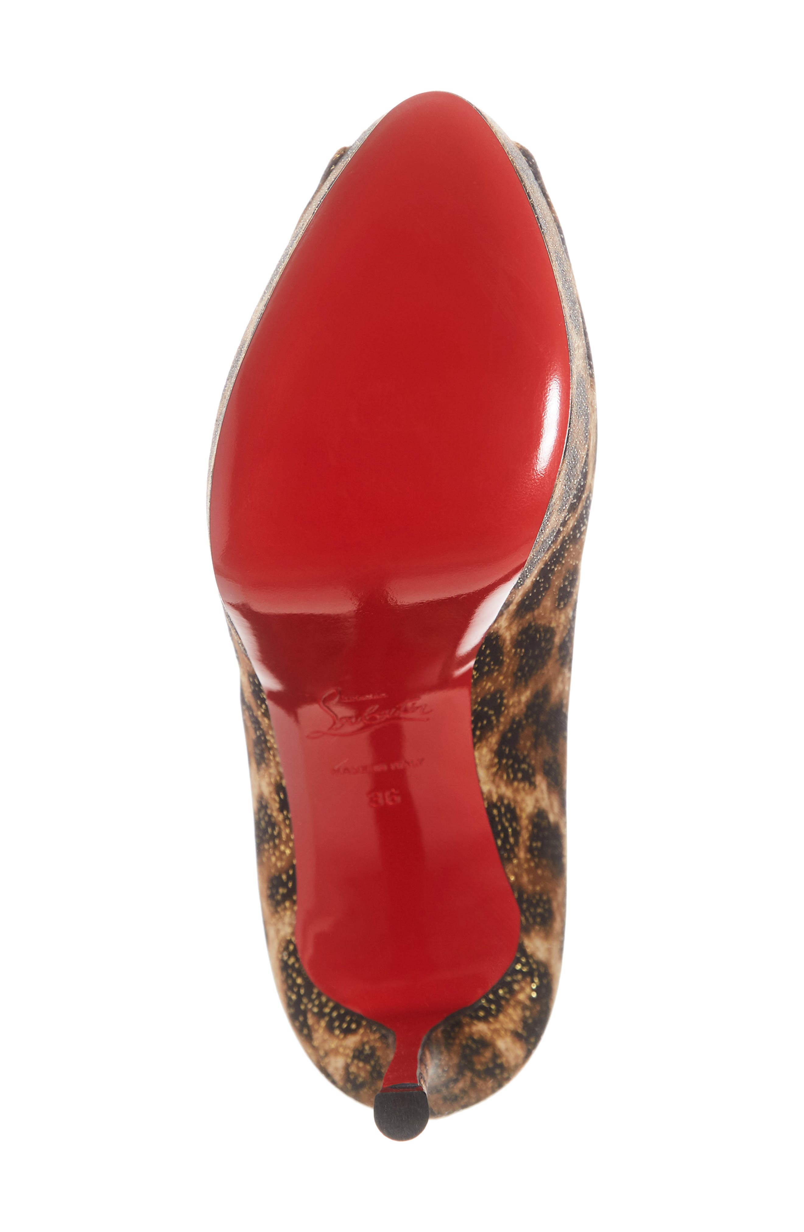 Christian Louboutin Feetish Peep Toe Platform Pump, Alternate, color, 