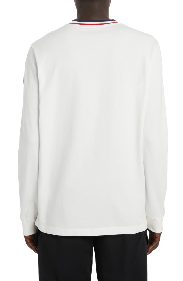 Moncler Embroidered Logo Patch Long Sleeve T-Shirt, Alternate, color,