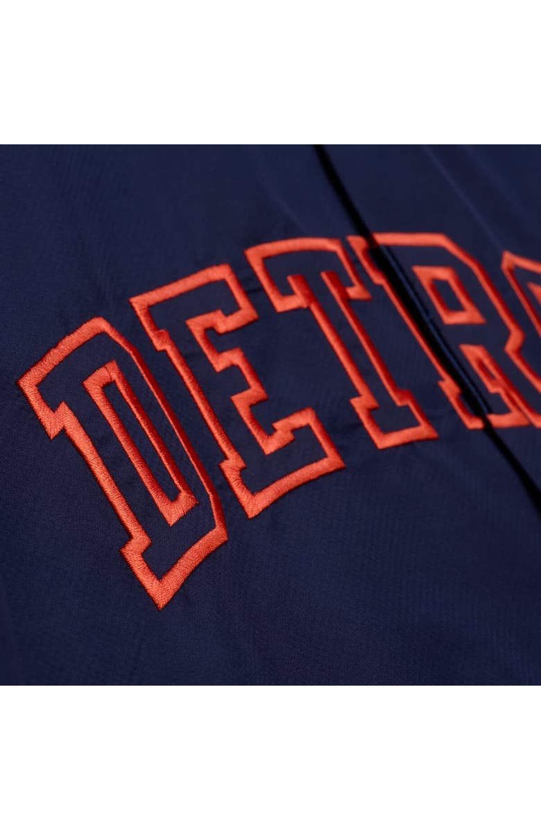 Mitchell & Ness Men's Mitchell & Ness  Navy Detroit Tigers Full-Snap Hooded Coaches Jacket, Alternate, color, Navy