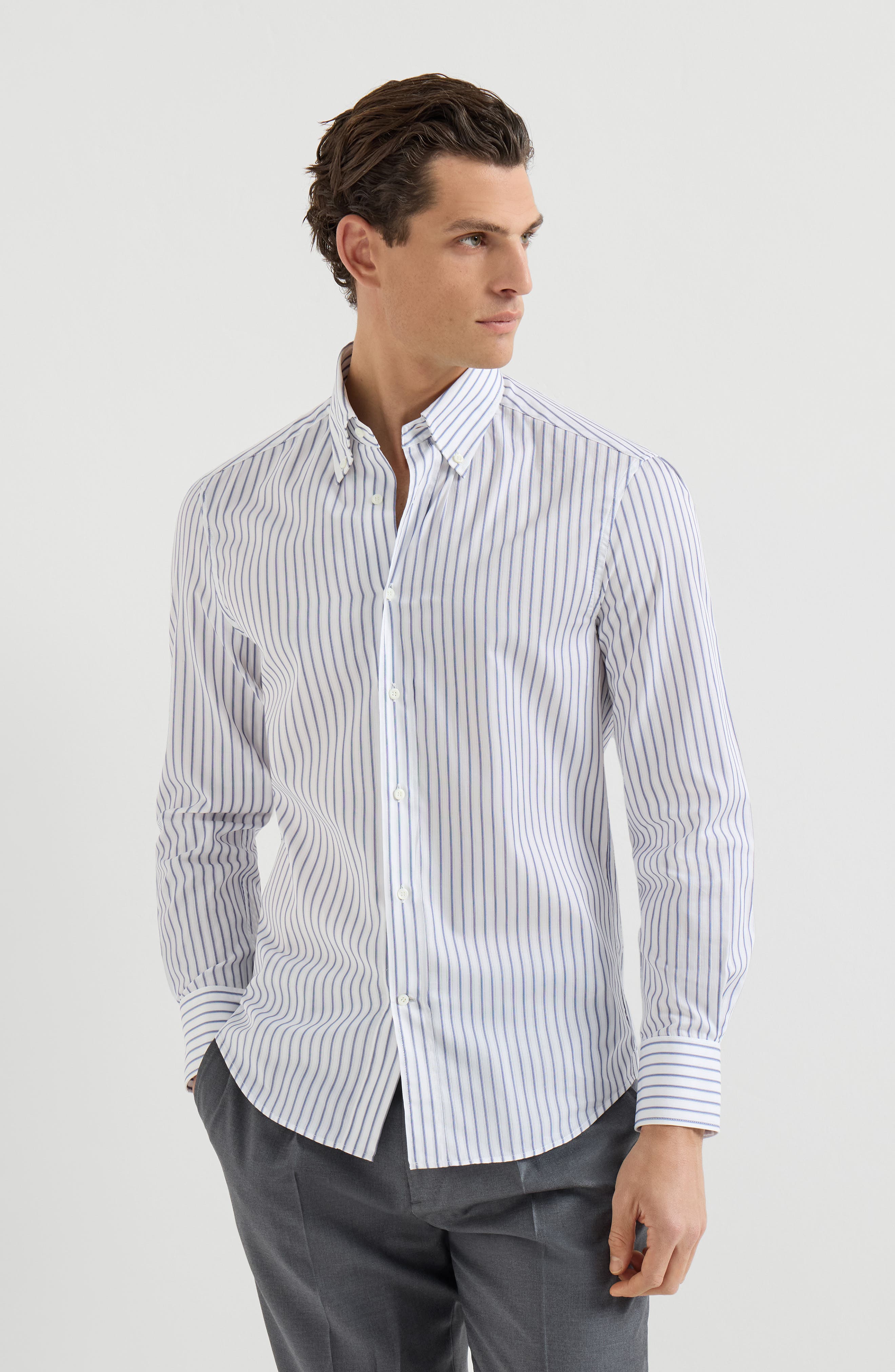 Button-down collar shirt