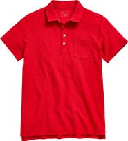 Billy Reid Pensacola Pima Cotton Piqué Pocket Polo