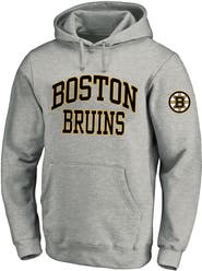 FANATICS Men's Fanatics Heather Gray Boston Bruins Big & Tall Fleece Pullover Hoodie