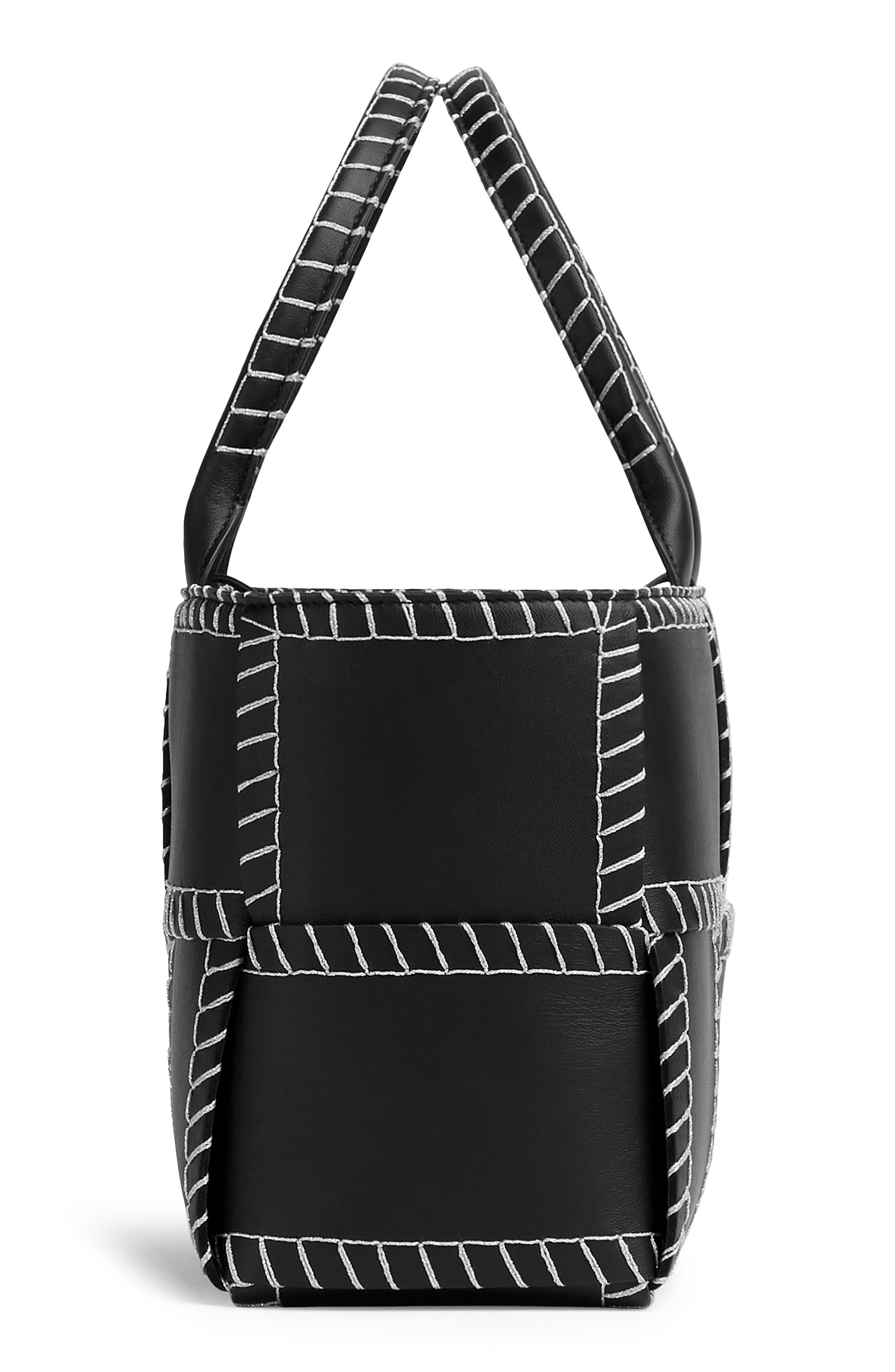 Bottega Veneta Small Intrecciato Topstitch Leather Tote, Alternate, color, 
