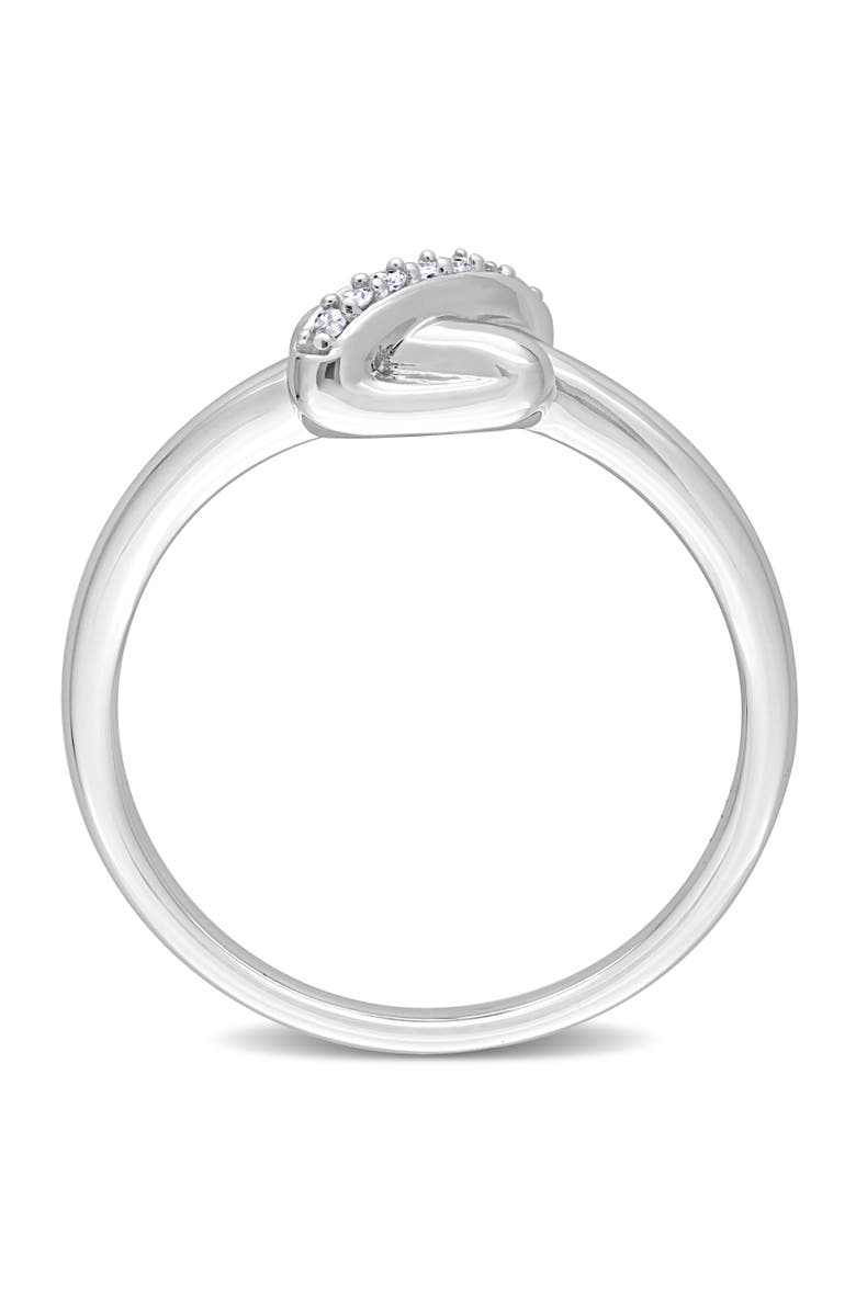 Julianna B. Diamond Accent Crossover Design Ring 14k, Alternate, color, White Gold