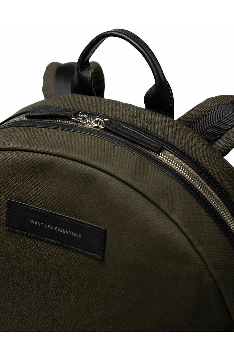 WANT Les Essentiels Kastrup Organic Cotton Canvas Backpack, Alternate, color, Green