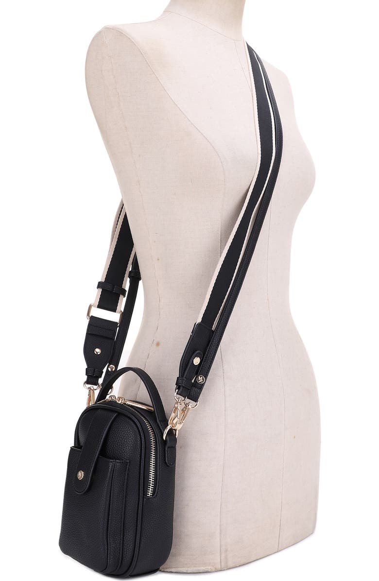 Mali + Lili Marlen Recycled Vegan Leather Crossbody Bag, Alternate, color,