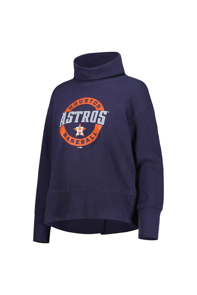 Women's Levelwear Navy Houston Astros Sunset Farm Team Pullover Sweatshirt, Alternate, color, Navy