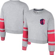 Stadium Essentials Women's Stadium Essentials Heather Gray St. Louis City SC Scrimmage Cropped Pullover Sweatshirt