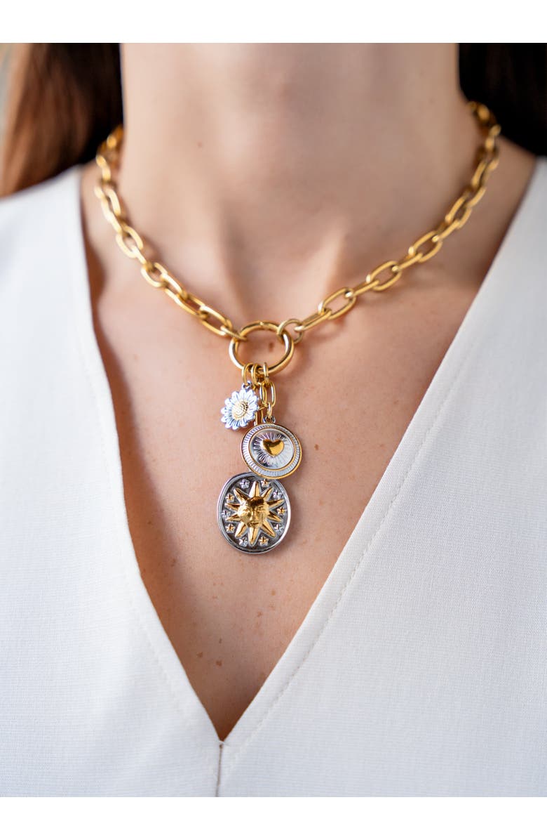 Loni Paul Jewelry Mixed Metal Charm Cluster Necklace, Alternate, color,