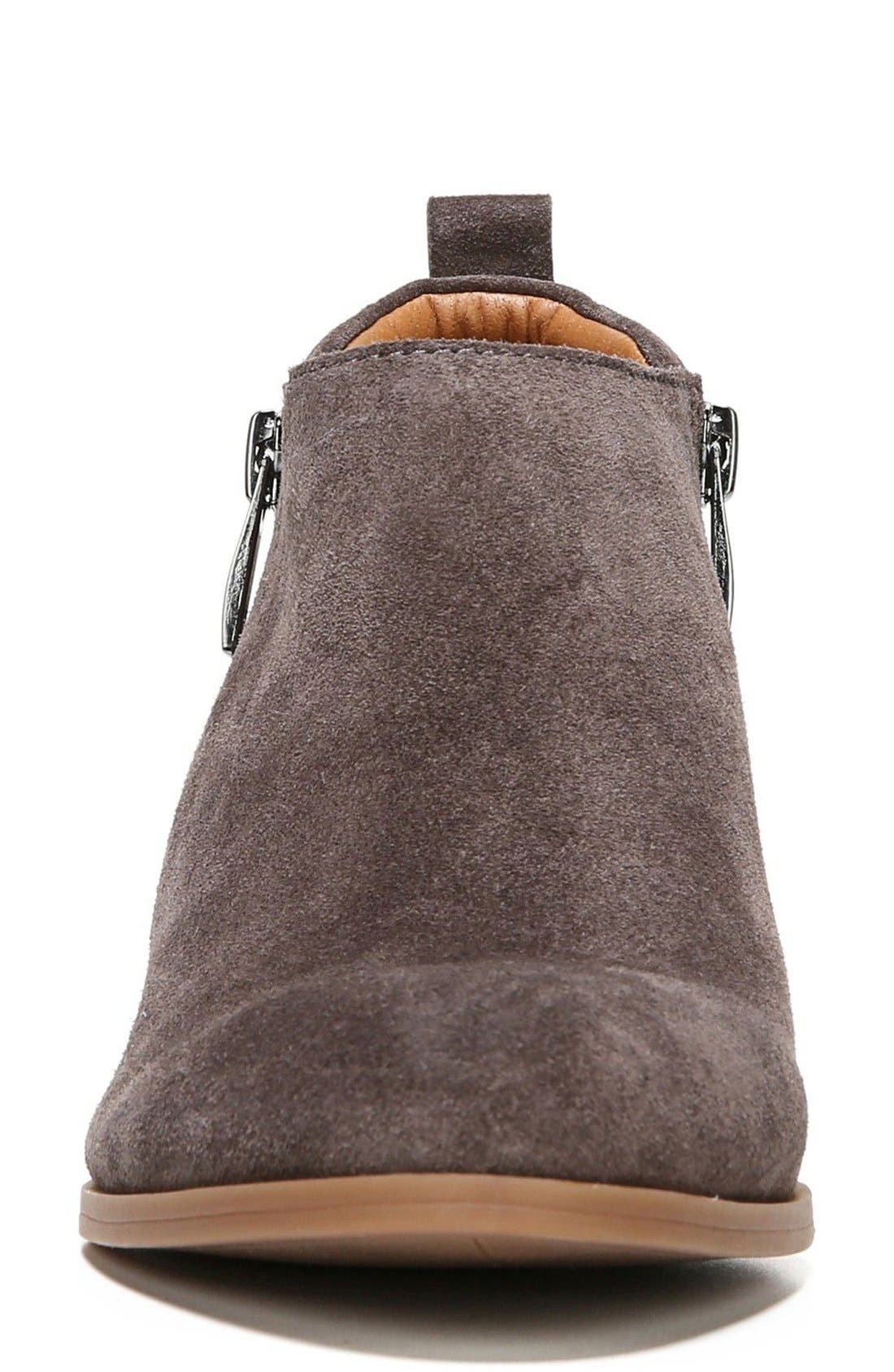 'Granite' Block Heel Bootie, Alternate, color, DARK GRAPHITE SUEDE