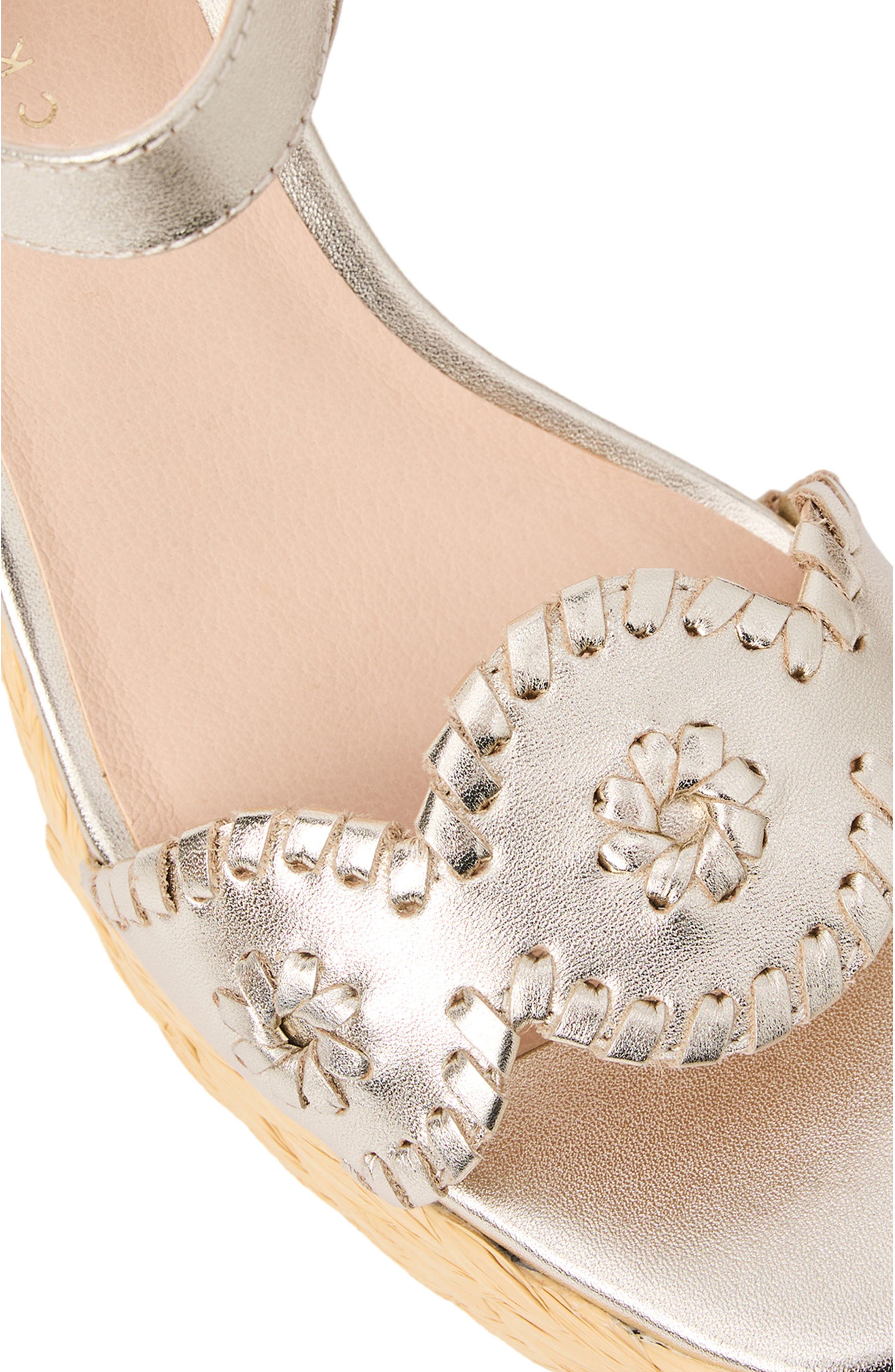 Laurin Ankle Strap Platform Sandal, Alternate, color, PLATINUM