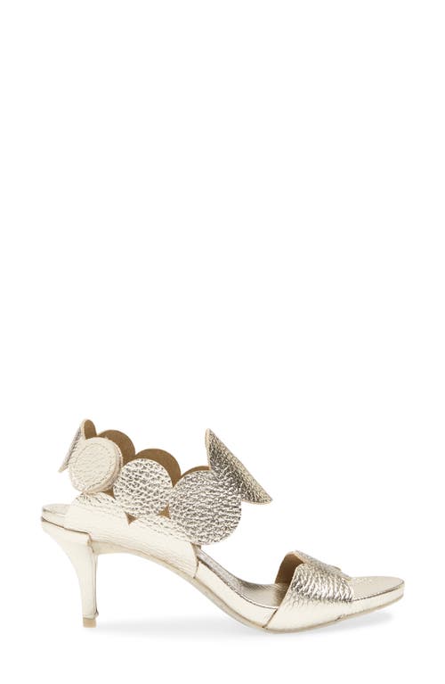 Pedro Garcia Winslet Slingback Sandal In Metallic