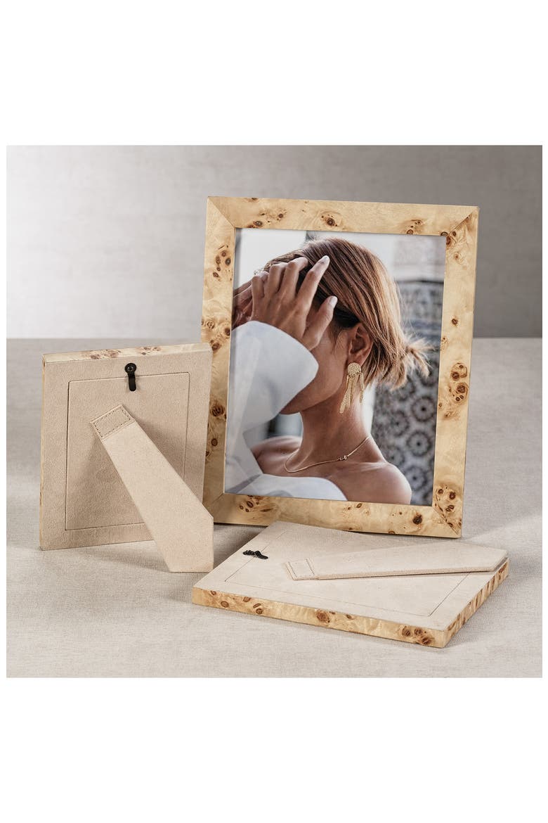 Burl Wood Photo Frame, Alternate, color, TAN