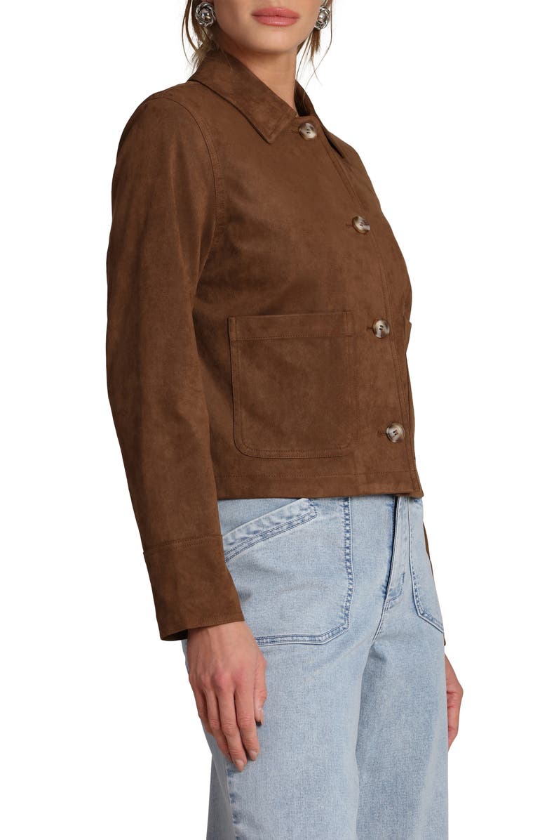 Bagatelle Faux Suede Jacket, Alternate, color, 