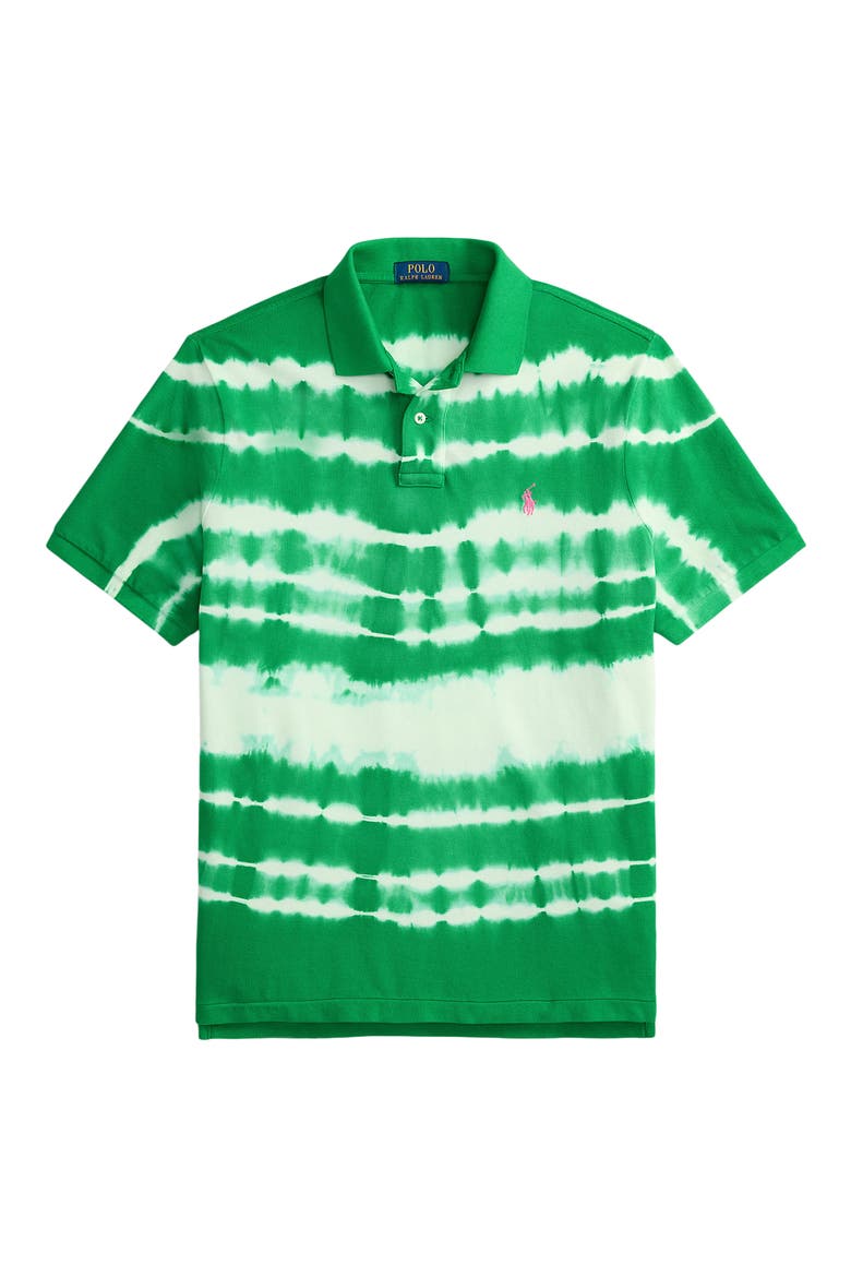 Classic Fit Tie Dye Cotton Piqué Polo, Alternate, color, STEM MULTI