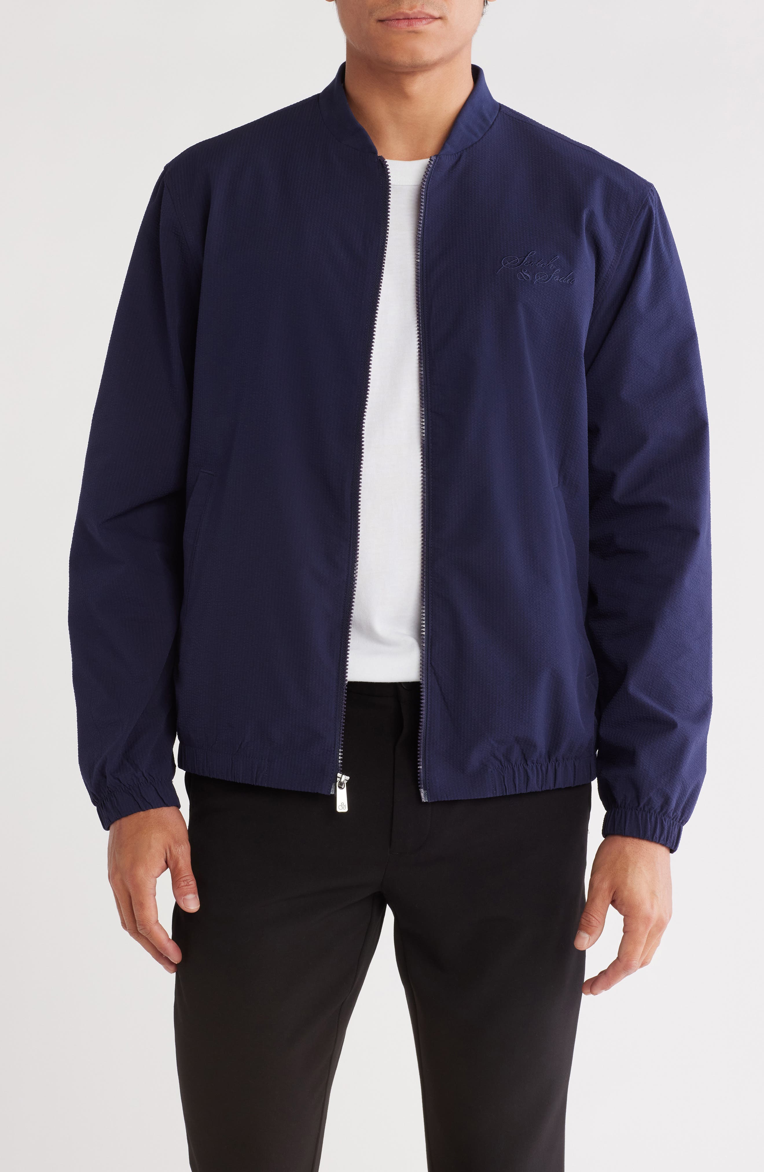 Scotch & Soda Seersucker Full Zip Jacket