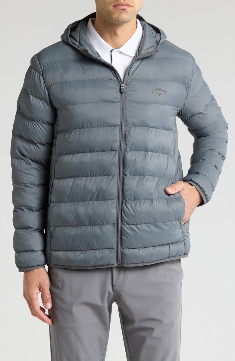 Callaway Golf<sup>®</sup> Channel Quilted Puffer Jacket, Main, color, Quiet Shade
