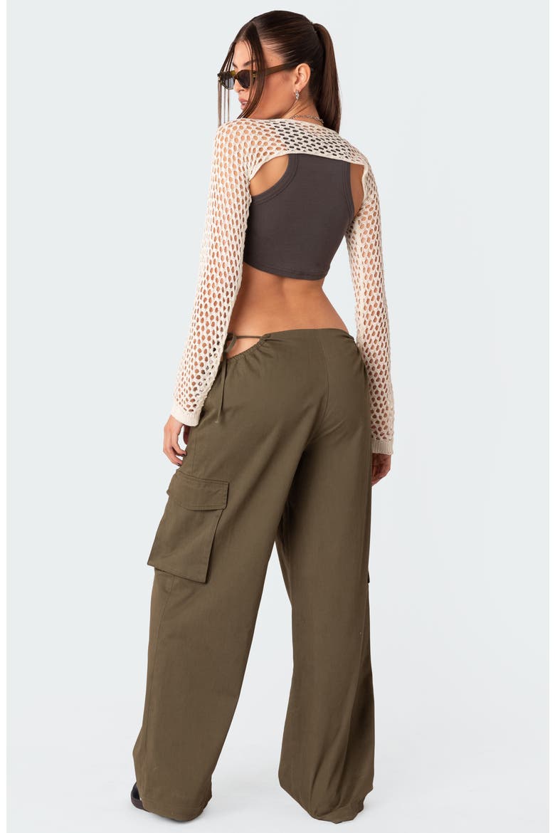 Carlo Low Rise Side Cutout Cargo Pants, Alternate, color, OLIVE