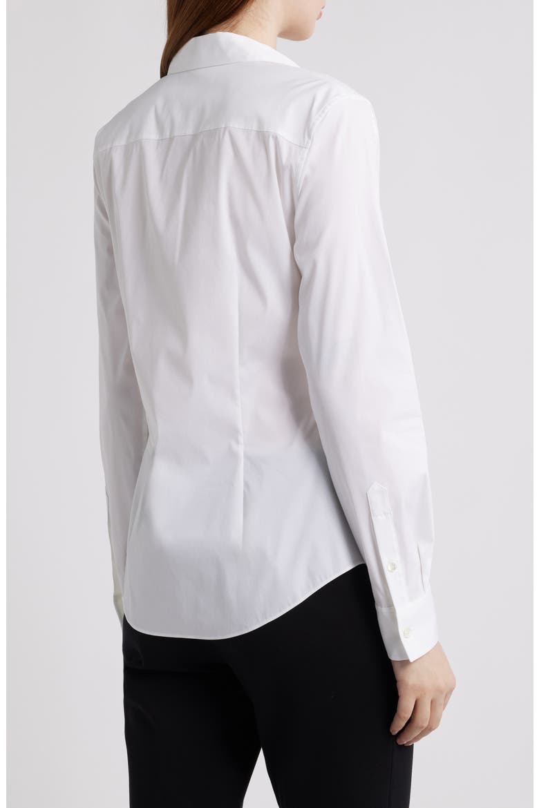 Tenia Cotton Blend Blouse, Alternate, color, WHITE