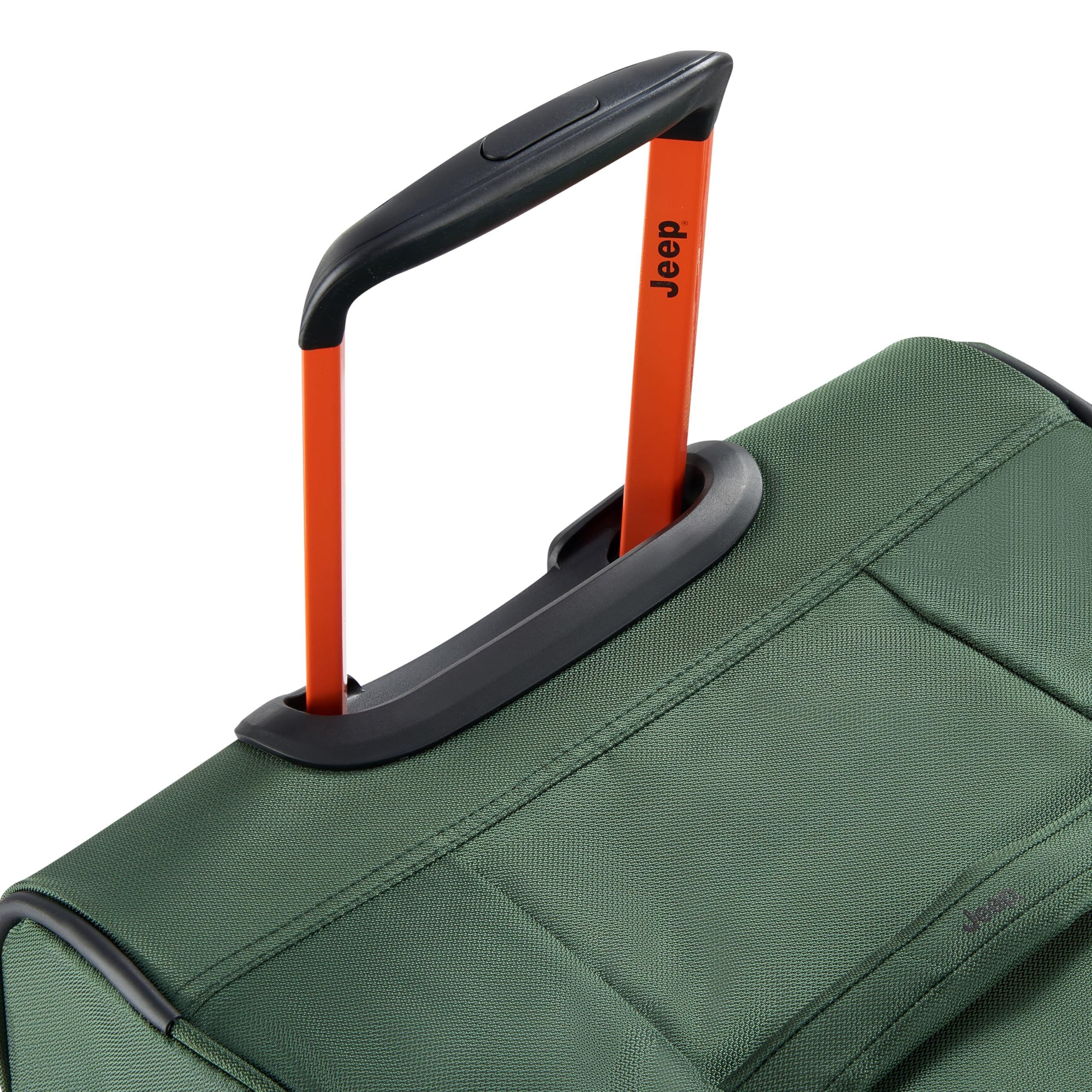 JEEP JS009D 20 Inch Two Wheel Rolling Travel Duffle Bag, Alternate, color, Green