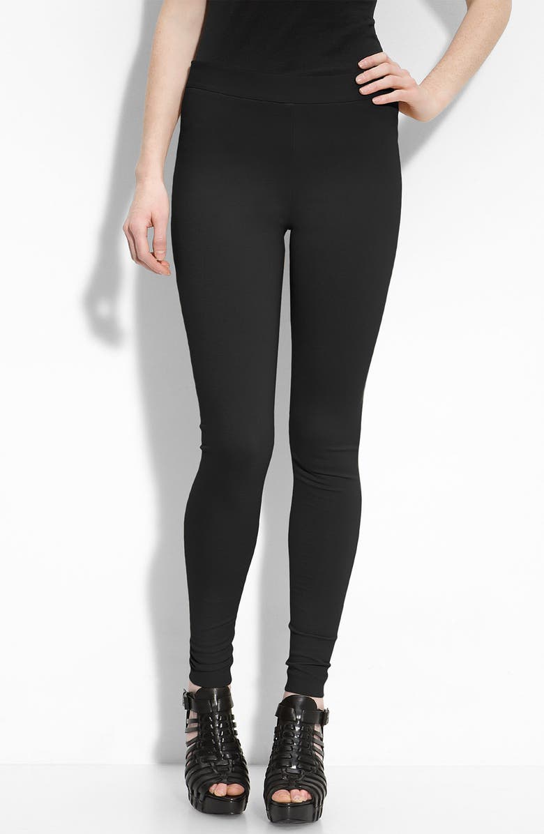 Vince Camuto Ponte Leggings, Main, color, Rich Black