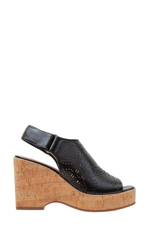 Shop Linea Paolo Viviana Platform Wedge Sandal In Black