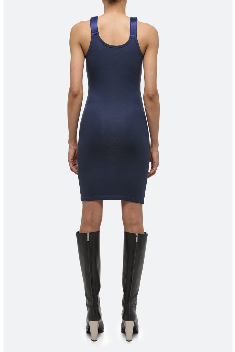 Seatbelt Ribbed Tank Dress, Alternate, color, NAVY - G0F
