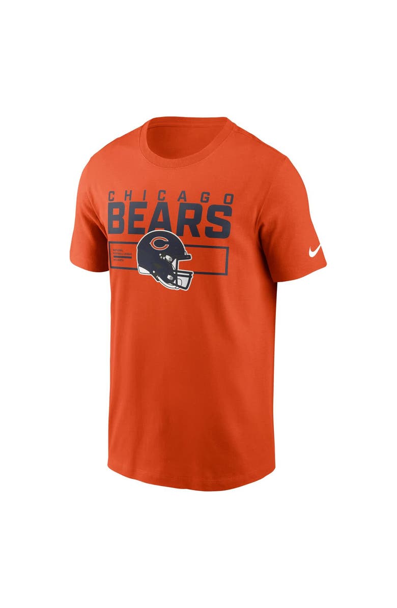 Nike Men's Nike Orange Chicago Bears Primetime Helmet Essential T-Shirt, Alternate, color, Orange