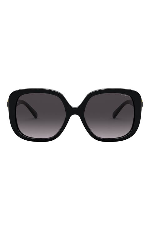 56mm Gradient Square Sunglasses
