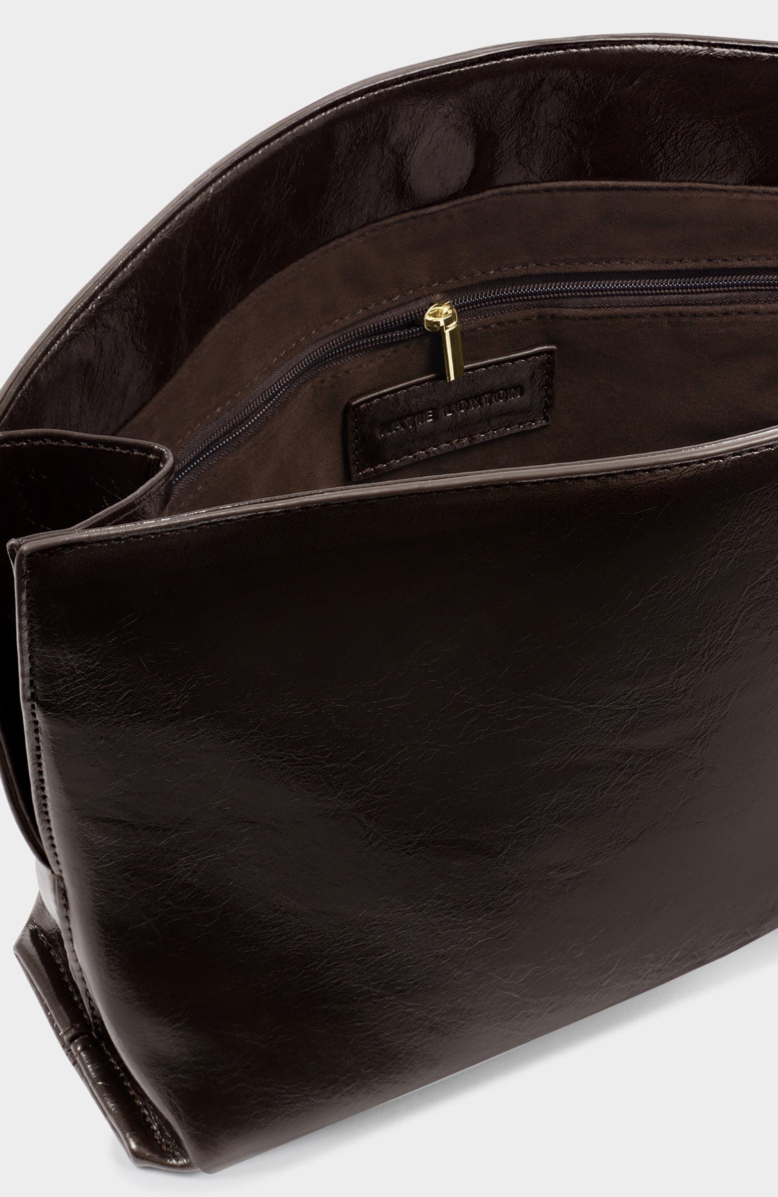 Freya Clutch, Alternate, color, Bitter Chocolate