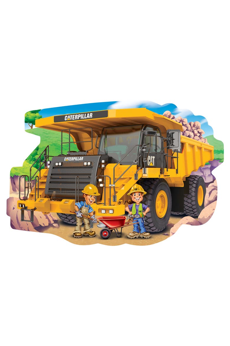 CAT Dump Truck 36 Piece Floor Puzzle, Alternate, color, Multicolor