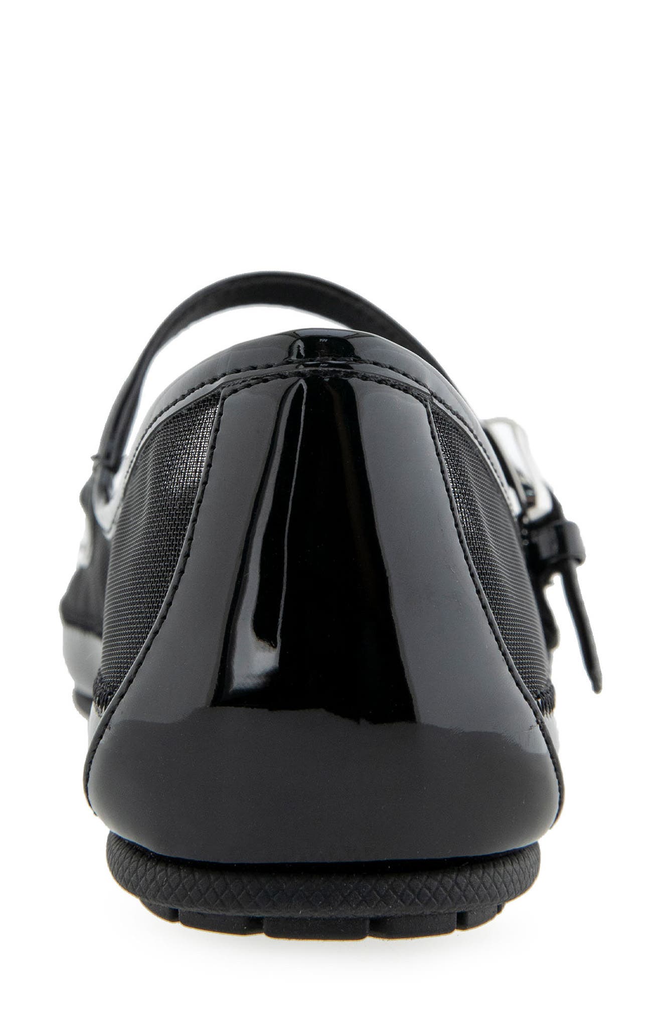 Aerosoles Petal Mary Jane Mesh Flat, Alternate, color, Black Mesh Fabric