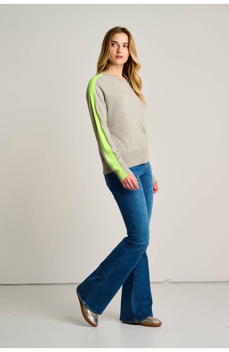 Lisa Todd Stripefull Sweater, Alternate, color, Fog