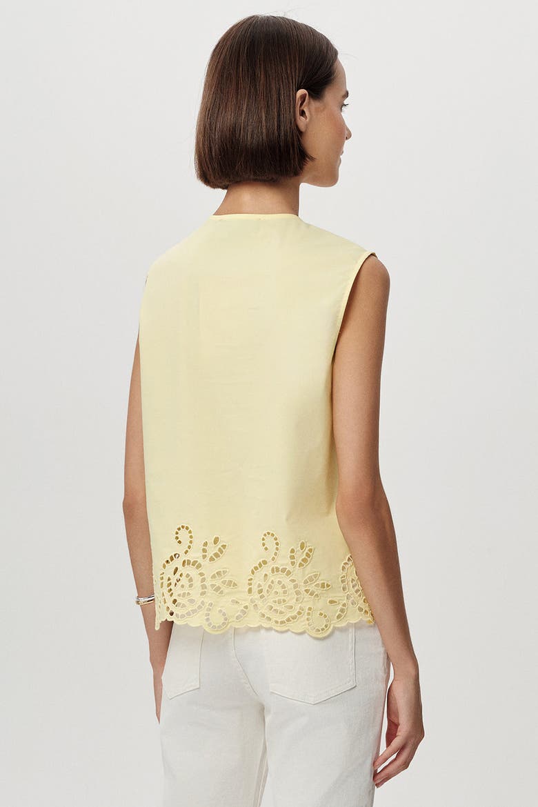 Adrianne Sleeveless Blouse, Alternate, color, Yellow