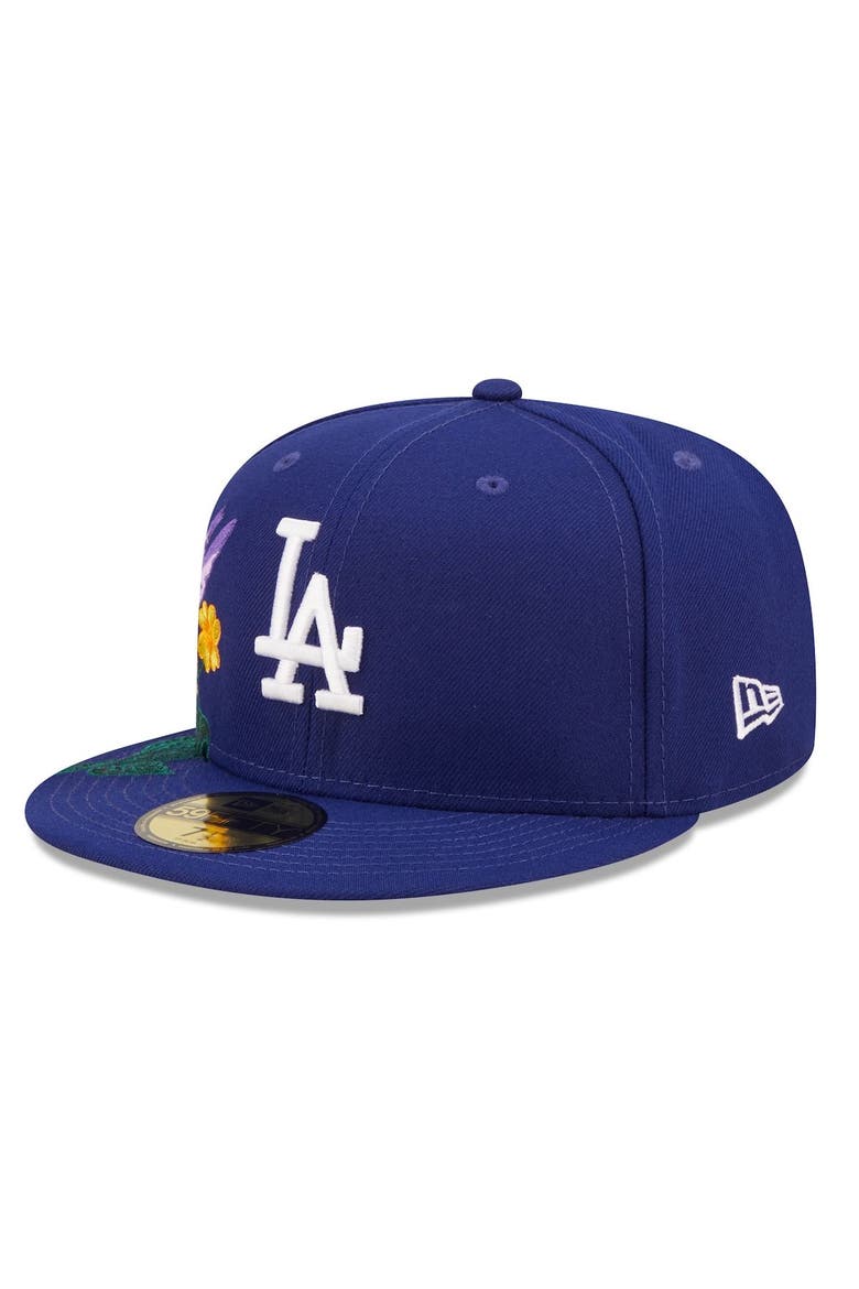 Men's New Era Royal Los Angeles Dodgers Blooming 59FIFTY Fitted Hat, Alternate, color, Royal