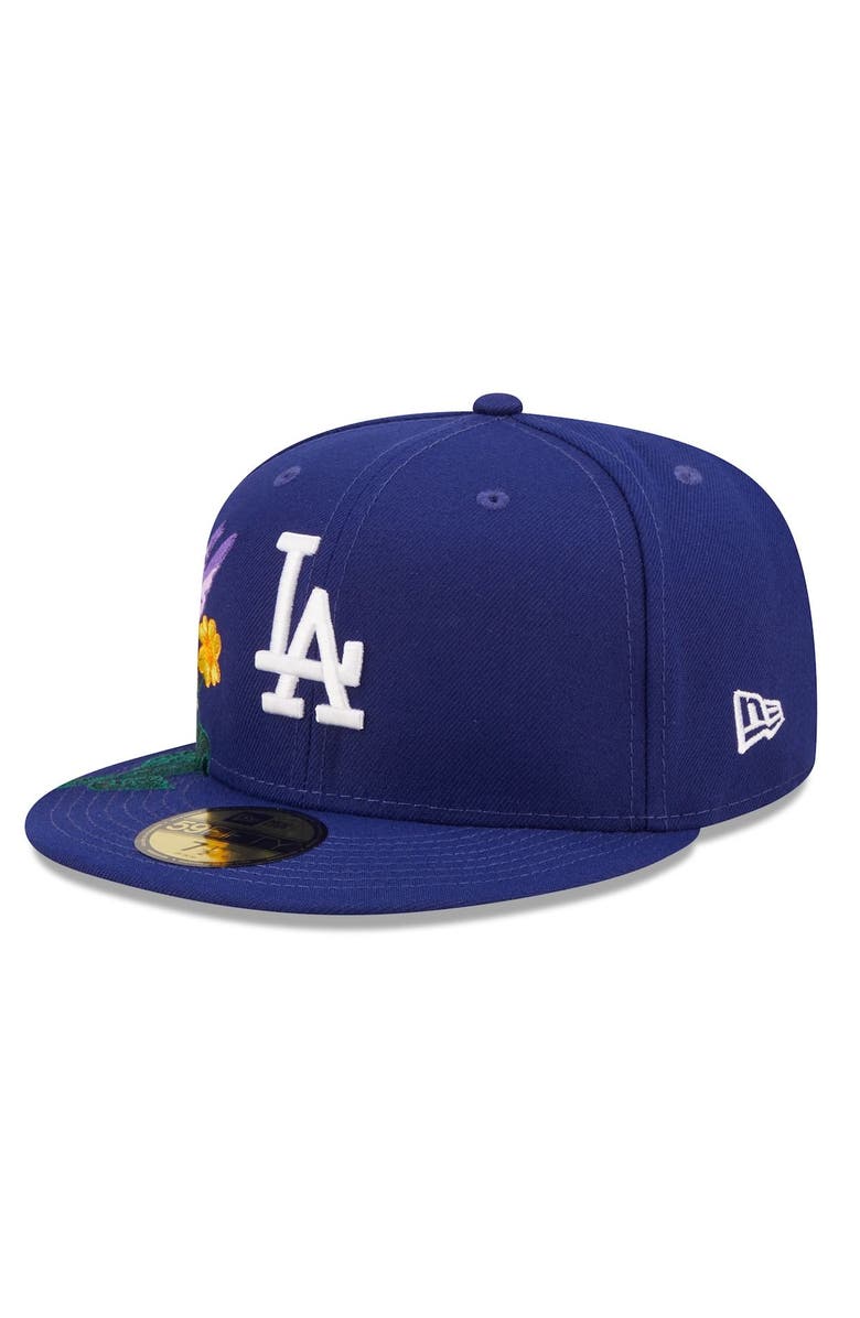 New Era Men's New Era Royal Los Angeles Dodgers Blooming 59FIFTY Fitted Hat, Alternate, color, 
