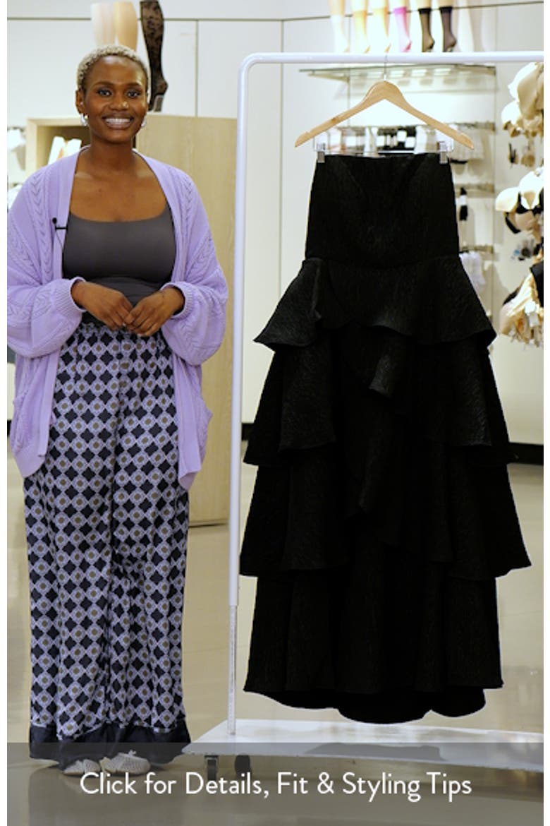 Elizabeth Ruffle Sleeveless Maxi Dress video