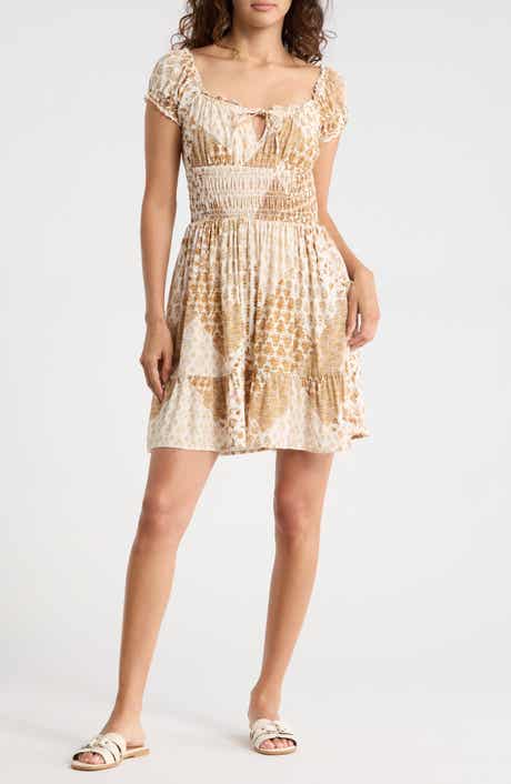 Madden Girl Ruffle Smocked Tiered Minidress