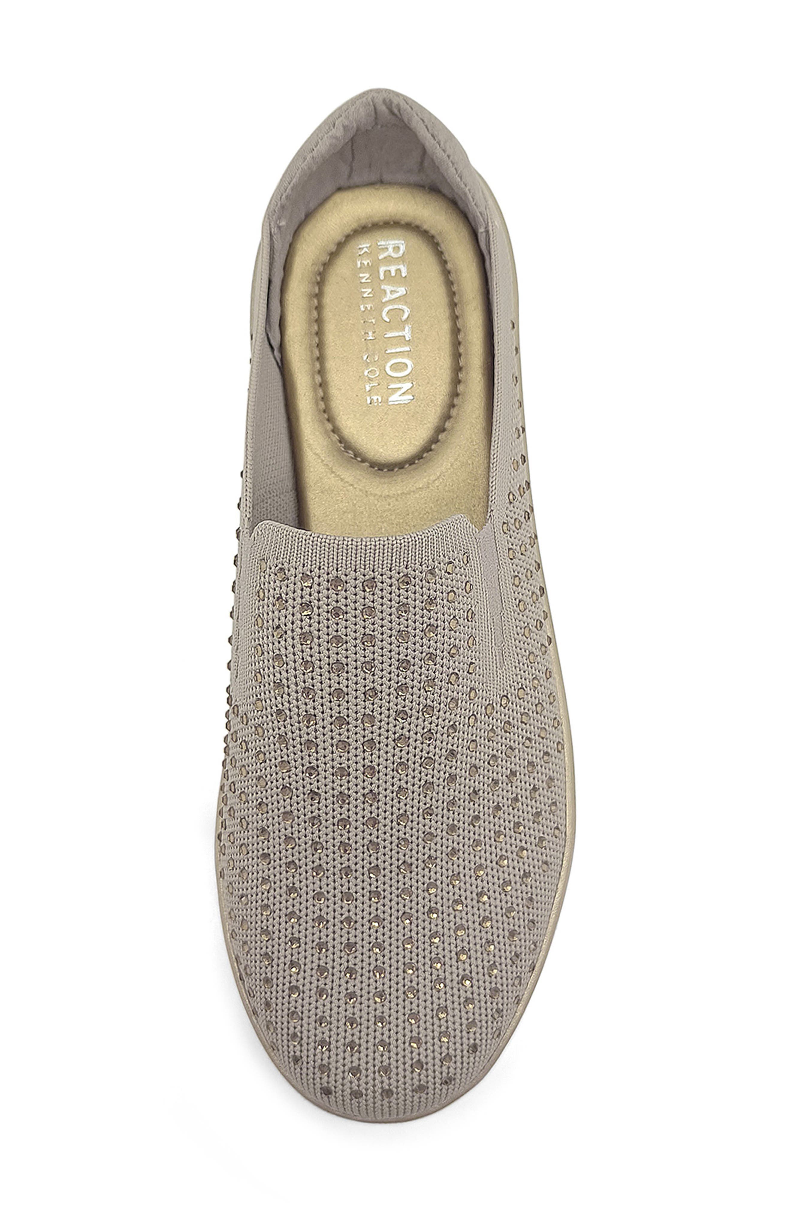 Reaction Kenneth Cole Bonnie Rhinestone Mule Sneaker, Alternate, color, Irish Cream Knit