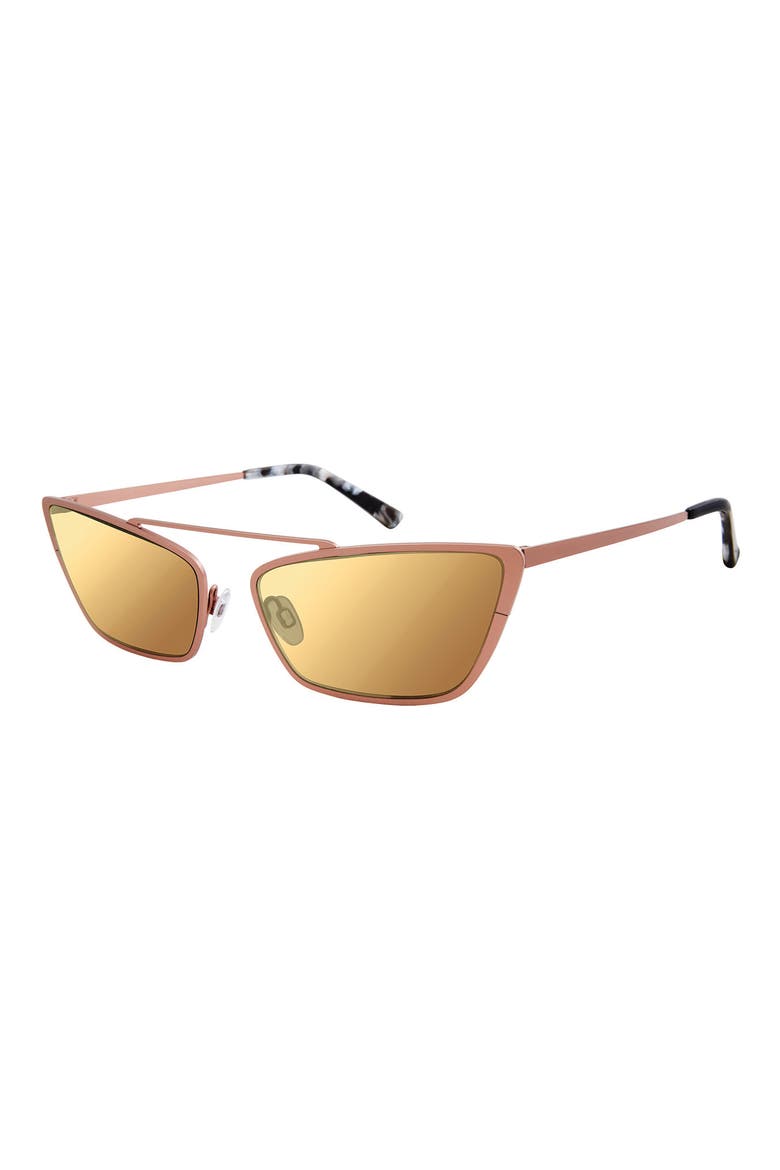 55mm Cat Eye Sunglasses, Main, color, ROSE GOLD