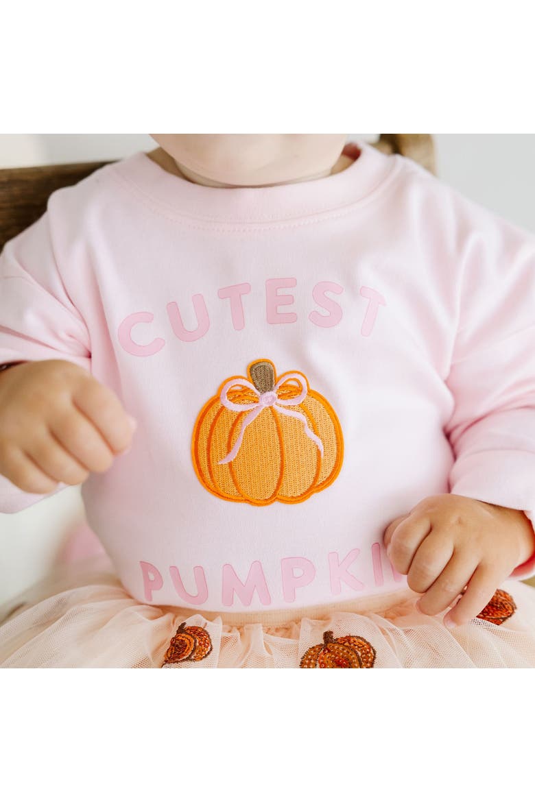 Cutest Pumpkin Patch Long Sleeve Romper, Alternate, color, Ballet Pink