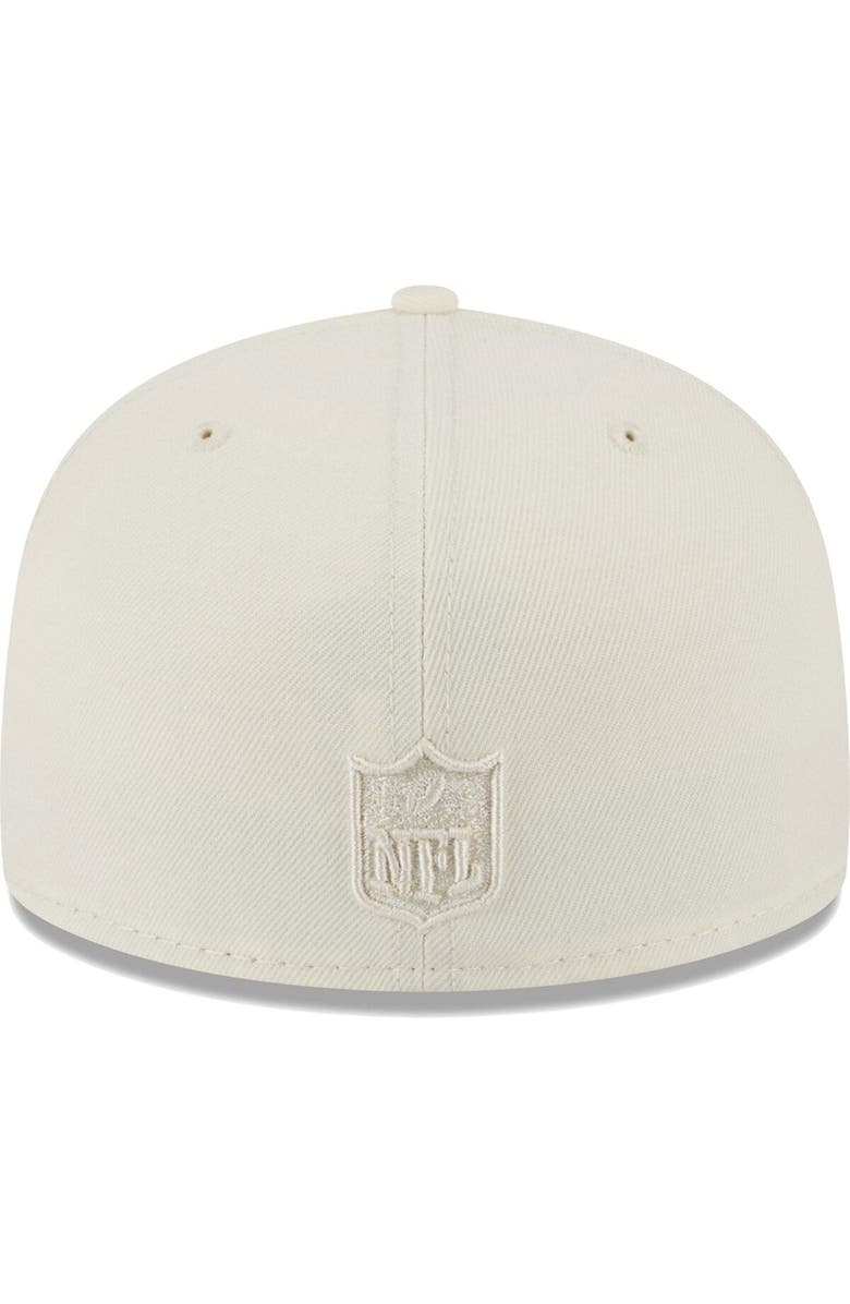 New Era Men's New Era Cream Las Vegas Raiders Color Pack 59FIFTY Fitted Hat, Alternate, color, 