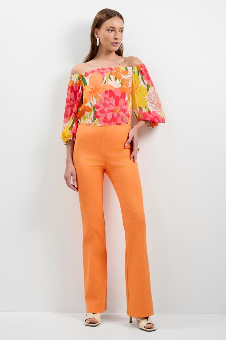 Jacoba Slim-Fit Bootcut Pants, Main, color, Aulenti Orange